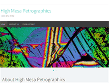 Tablet Screenshot of hmpetrographics.com